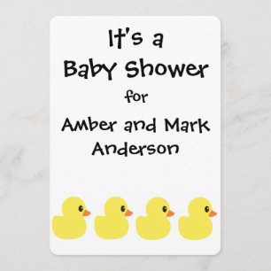 Invitations "Rubber Ducky"