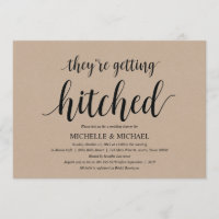 Invitations Rustic Kraft Bridal