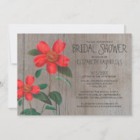 Invitations Rustique Camellia Bridal