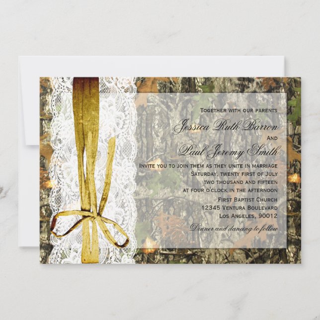 Invitations rustiques de ficelle et de mariage de (Devant)