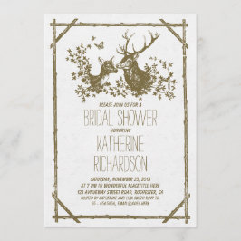 Invitations rustiques de la douche nuptiale avec c