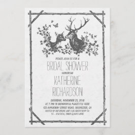 Invitations rustiques de la douche nuptiale avec c