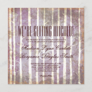 Invitations rustiques de mariage de automne