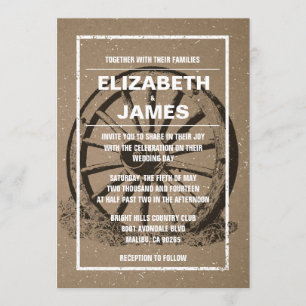 Invitations rustiques de mariage de roues