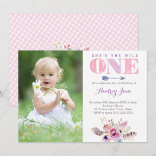 invitations sauvages, le grand, carte photo de 1er
