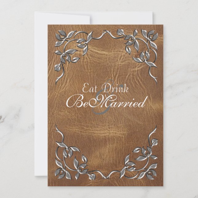 Invitations sophistiquées pour le dîner de répétit (Devant)