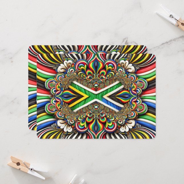 Invitations spéciales avec South African Design (Devant/Arrière en situation)