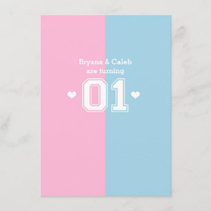 Invitations sportives de fête d'anniversaire de