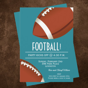 Invitations Super Fan Football Bowl