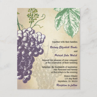 Invitations toscanes vintages de mariage de