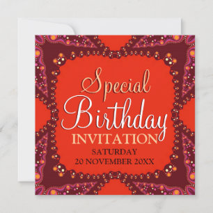 Invitations Tribales spéciales d'anniversaire