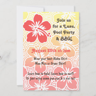 Invitations tropicales de Kono Hibiscus