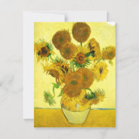 Invitations Van Gogh Sunflower