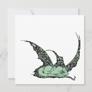 Invitations (vertes) de sommeil Dragonette