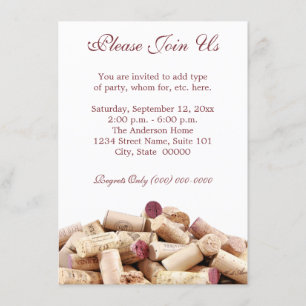 Invitations Vins Corks