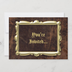 Invitations vintage Antique Frame Style Party