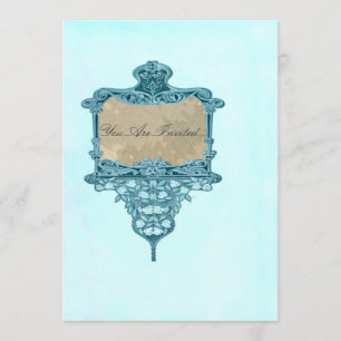 Invitations vintages de fantaisie de mariage