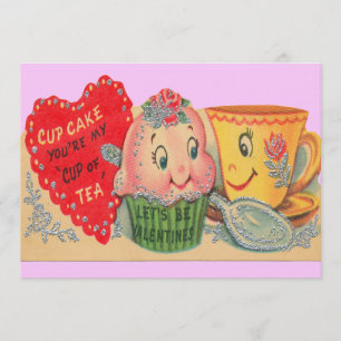 Invitations vintages de Valentine