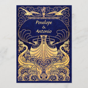 Invitations vintages Nautiques