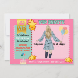 INVITATIONS VIP POUR (TWEEN) FILLES ANNIVERSAIRE