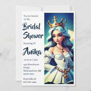 invitations wedding shower nautique ancre classiqu