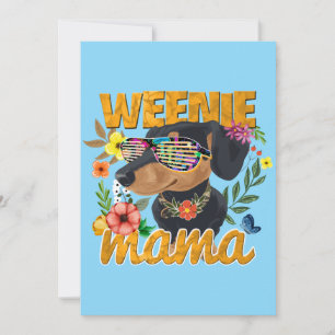 Invitations WEENIE MAMA Dachshund Party