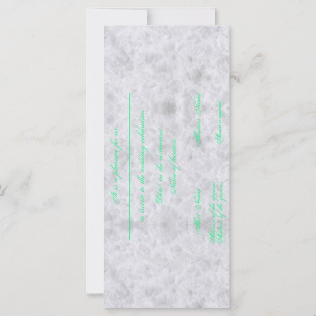 Invite à la carte bleue (Devant)