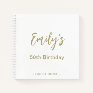 Invité de fête d'anniversaire personnalisé Livre d