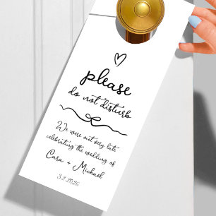 Invité mariage Ne Dérangez Pas Affichette de porte