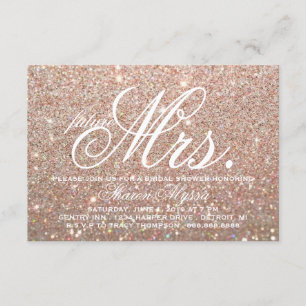 Invite - Rose Gold Brautparty Zukunft Frau W Einladung