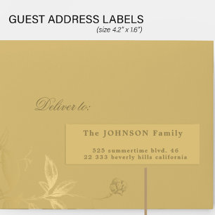 Invités mariages 24 étiquettes de adresse personna