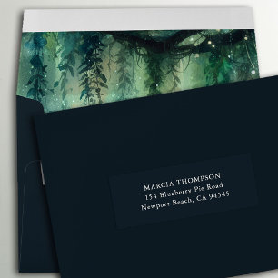 Invités Mariages forestiers enchantés Étiquettes d