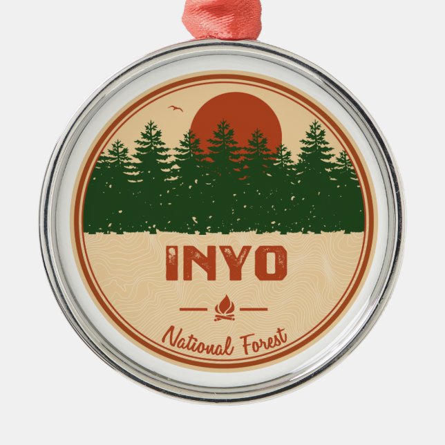 Inyo National Forest Ornament Aus Metall (Vorne)