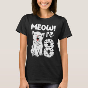 Inzwischen bin ich 8 Jahre alt Mädchen 8. Geburtst T-Shirt