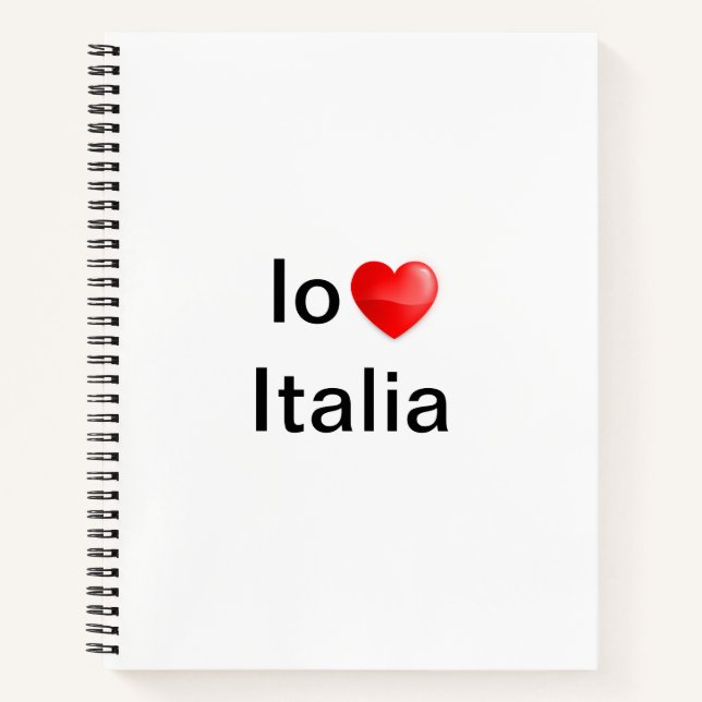 Io amo Italia Notizbuch (Vorderseite)