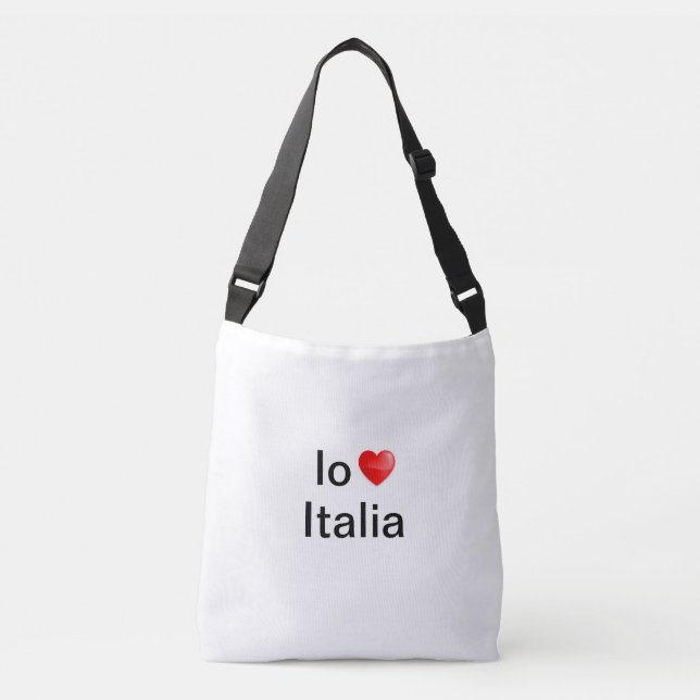 Io amo Italia Tragetaschen Mit Langen Trägern (Vorderseite)