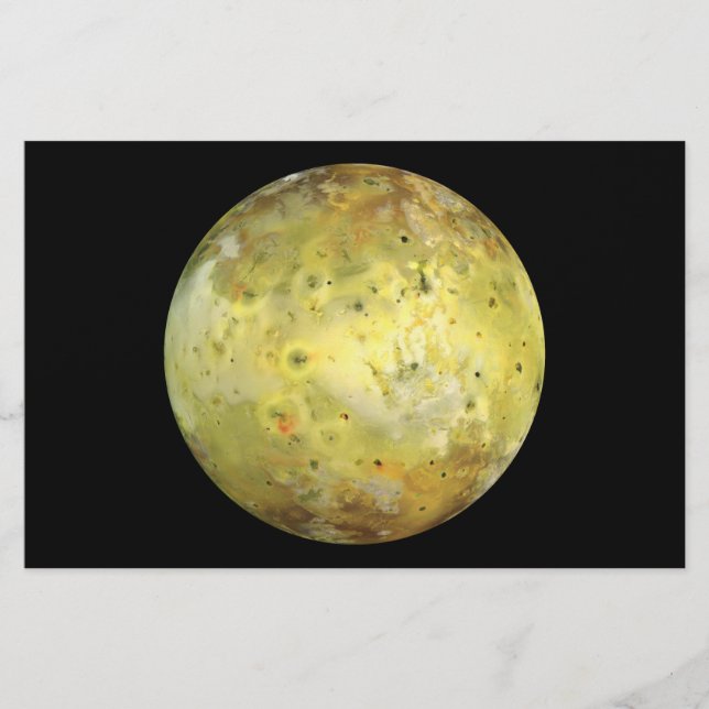 Io (Jupitermond) Briefpapier (Vorderseite)