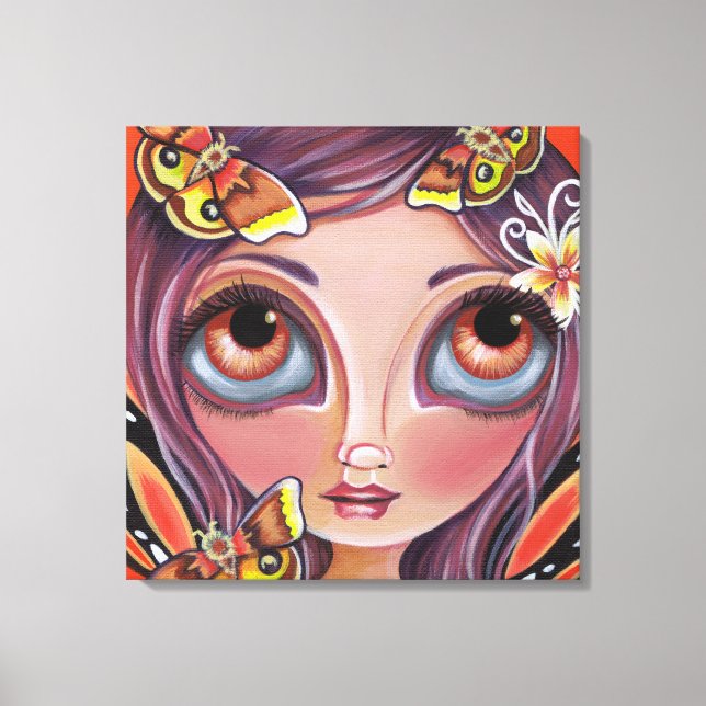 "Io Moth Fairy" Canvas Print Leinwanddruck (Vorderseite)