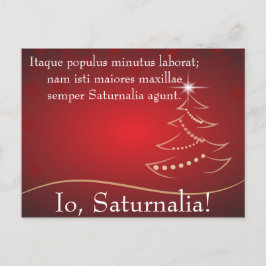 Io Saturnalia Zitat von Petronius Einladungspostkarte