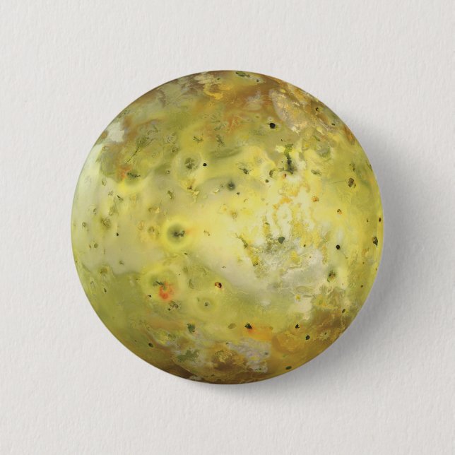 Io Vulkanmond Jupiter Button (Vorderseite)