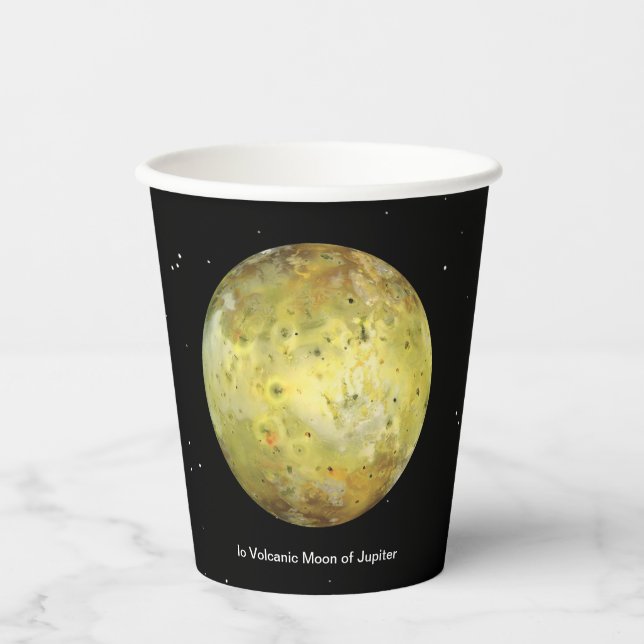 Io Vulkanmond Jupiter Pappbecher (Vorderseite)