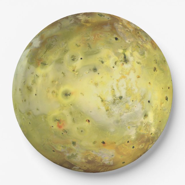 Io Vulkanmond Jupiter Pappteller (Vorderseite)