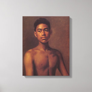 'Iokepa, Hawaiian Fisher Boy' - Hubert Vos Leinwanddruck