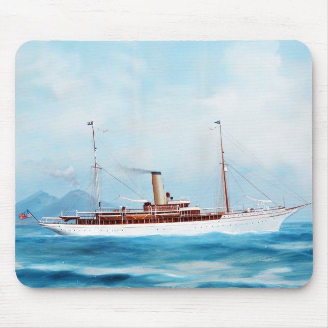 Iolanda Steam Yacht 1909 Mousepad (Vorne)