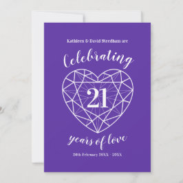 Iolite Hochzeitstag 21 Jahre Liebe Einladung
