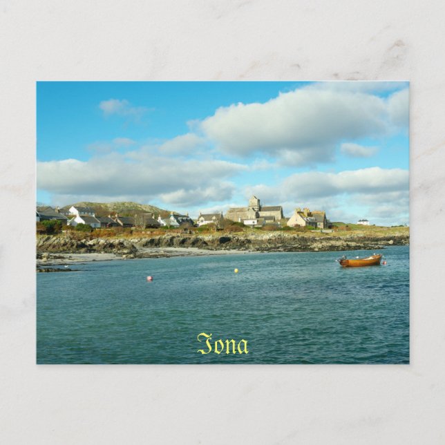 Iona Abbey Scotland Postkarte (Vorderseite)