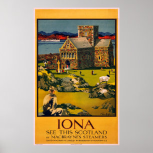 Iona - Schottlands von MacBrayne-Dampfschiffen Poster