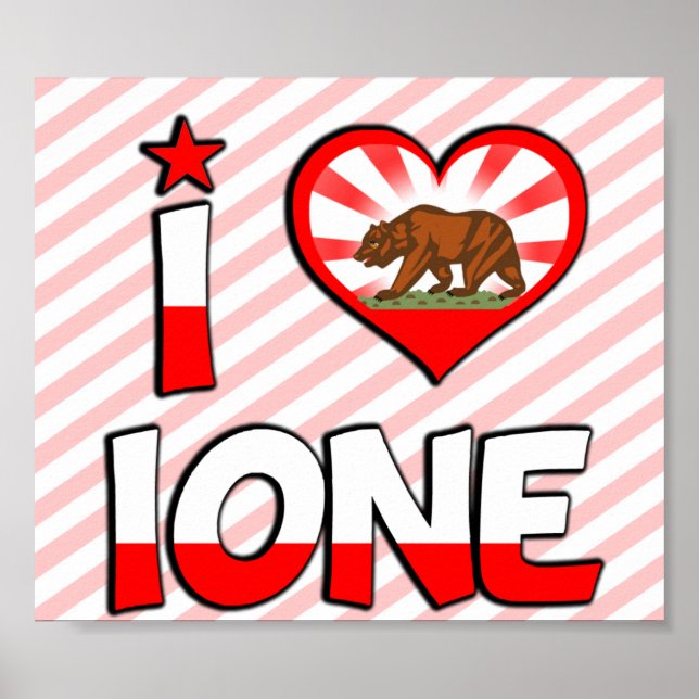 Ione, CA Poster (Vorne)