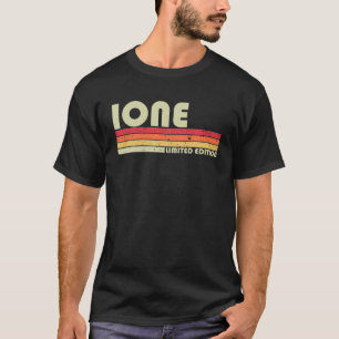 IONE Name Personalisiert Retro Vintag 80er 90S Geb T-Shirt