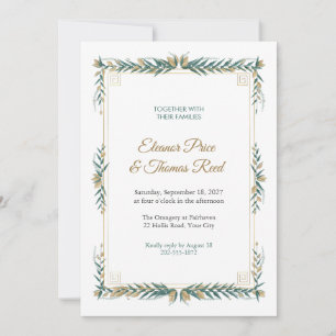 Ionische Durchbrochene Hochzeitseinladung Einladung